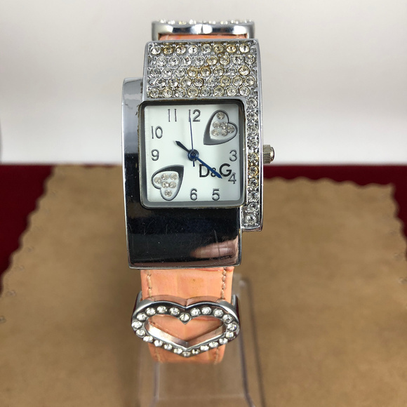 DOLCE & GABBANA D&G Watch Pink Leather & Crystals - Picture 4 of 7